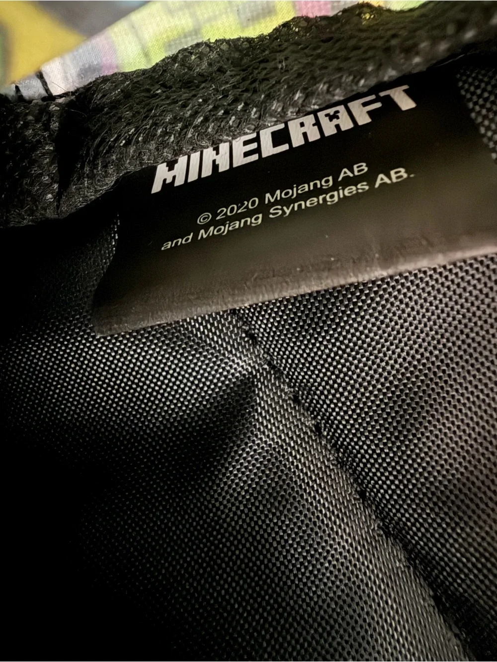 MINECRAFT Creeper Print Mini Backpack - Black and Green